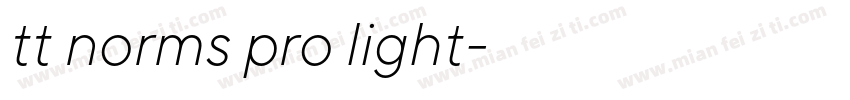 tt norms pro light字体转换
